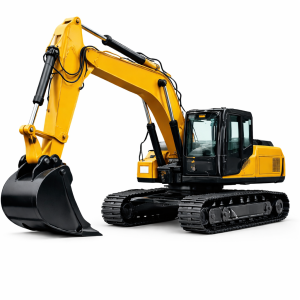 Pelle hydraulique sur chenille